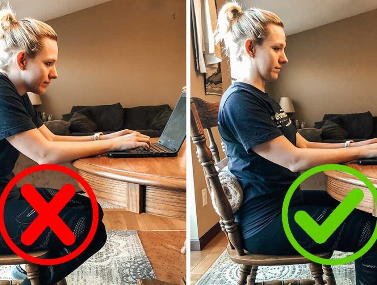 How to improve posture while working from home