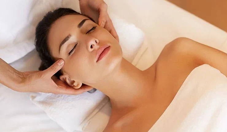 guided meditation facial massage