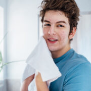 Daily facial cleansing routine for teenagers